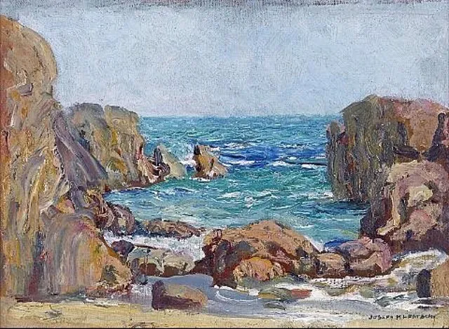 Joseph Kleitsch, The Inlet, Laguna, oil on canvas